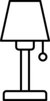 Lamp Line Icon vector