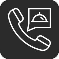 Order Food on Call Vector Icon