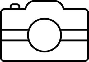 Hand Camera Line Icon vector