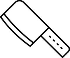 Cleaver Line Icon vector