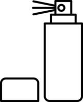 Spray Bottle Line Icon vector