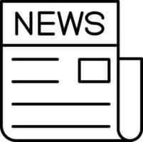 News Line Icon vector