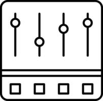Control Panel Line Icon vector
