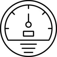 Speedometer Line Icon vector