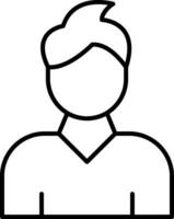 Man Line Icon vector