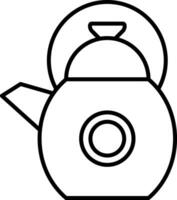 Kettle Line Icon vector