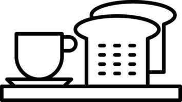 Breakfast Line Icon vector