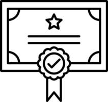 Qualify Line Icon vector