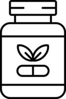 Supplements Line Icon vector
