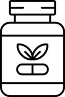 Supplements Line Icon vector