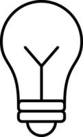 Bulb Line Icon vector