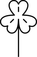 Clover Line Icon vector