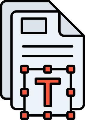 Text Line Filled Icon