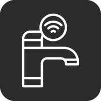 Smart Faucet Vector Icon