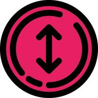 Up and down arrow Line Filled Icon vector