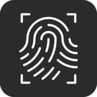 Fingerprint Scan Vector Icon