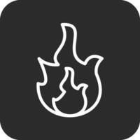 icono de vector de fuego