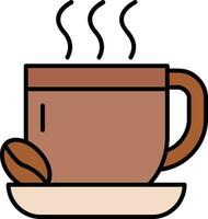 Coffee Line Filled Icon vector