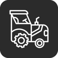 icono de vector de tractor