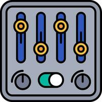 Control Line Filled Icon vector