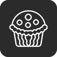 icono de vector de muffin