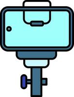 Selfie Line Filled Icon vector