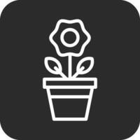 Large Flower Pot Vector Icon