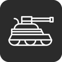 Ejército tanque vector icono