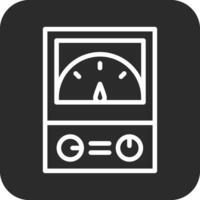 icono de vector de amperímetro