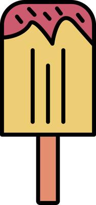 Ice Cream Line Filled Icon