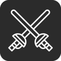 Fencing Sports Vector Icon