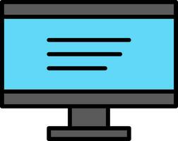 Lcd Line Filled Icon vector