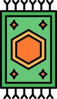 Carpet Line Filled Icon vector