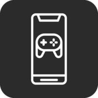 móvil juego consola vector icono