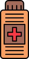 Syrup Line Filled Icon vector