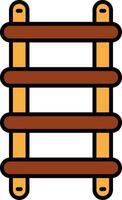Stepladder Line Filled Icon vector