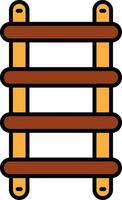 Stepladder Line Filled Icon vector