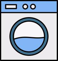 Laundry Machine Line Filled Icon vector