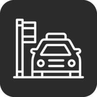 icono de vector de área de estacionamiento