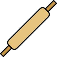 Rolling Pins Line Filled Icon vector