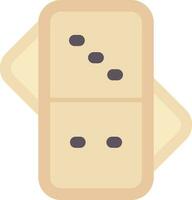 Domino Line Filled Icon vector