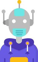 Robot Line Filled Icon vector