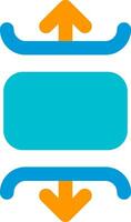 Carousel vertical Line Filled Icon vector