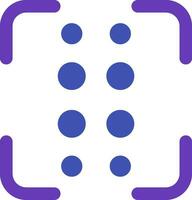 Reorder dots vertical Line Filled Icon vector