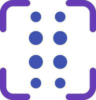 Reorder dots vertical Line Filled Icon vector