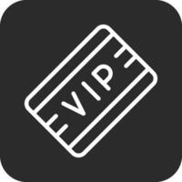 icono de vector de pase vip