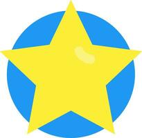 Star Line Filled Icon vector