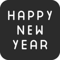 Happy New Year Vector Icon