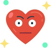 Embarrassed Line Filled Icon vector