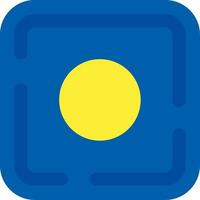 Dot Line Filled Icon vector